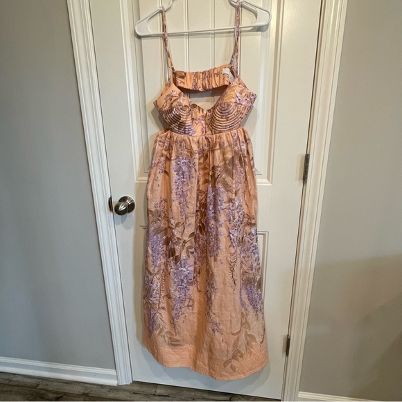 Zimmermann Peach and Lavender Floral Dress - Picture 4 of 10